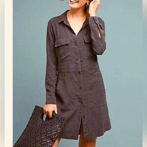 Anthropologie Cloth & Stone Utility Shirt Dress